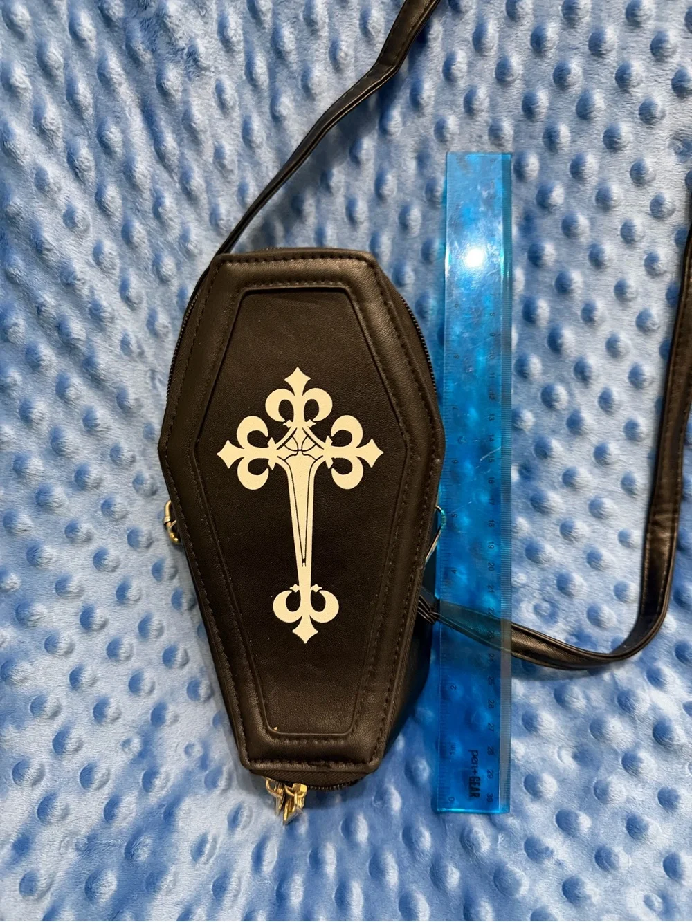 Black Coffin Cross Shoulder Bag - Women Accessories